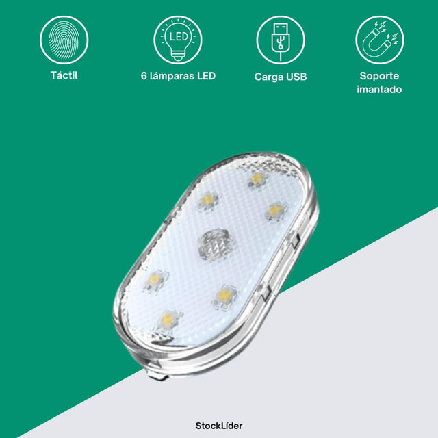 Luz LED para coche táctil multicolor