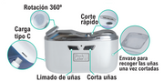 Corta uñas eléctrico 2 en 1 USB
