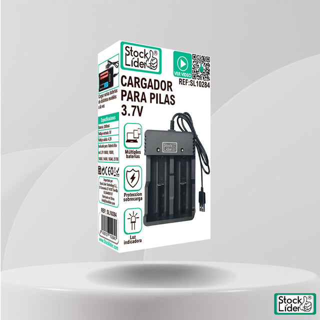 Cargador para pilas 3.7V USB