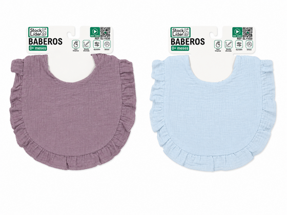Baberos para bebé ajustables y fáciles de limpiar