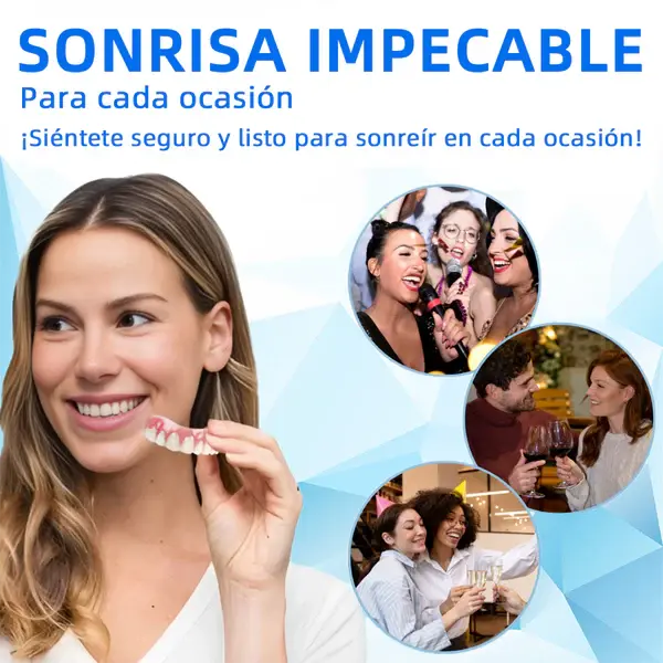 Prótesis dental de silicona estética
