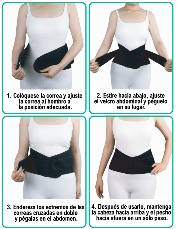 Faja lumbar ajustable transpirable