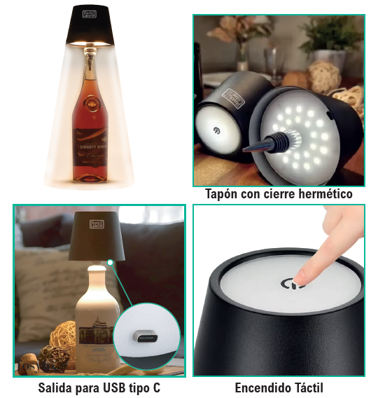 Convierte botellas en luz