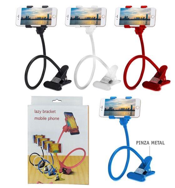 Soporte móvil pinza metal para coche y mesa