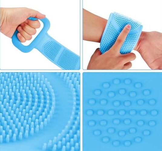 Cepillo de ducha exfoliante para piel suave