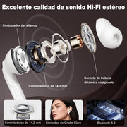 Auriculares Bluetooth 5.4 ANC con Pantalla