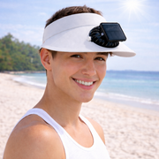Gorra ventilador solar y USB ajustable