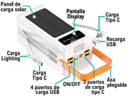 Powerbank solar 50000mAh portátil