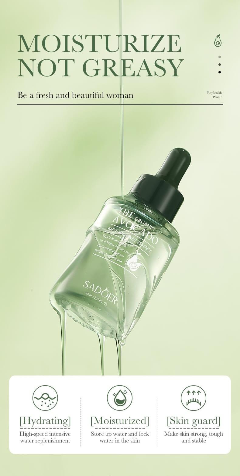 Esencia antiarrugas de aguacate orgánica