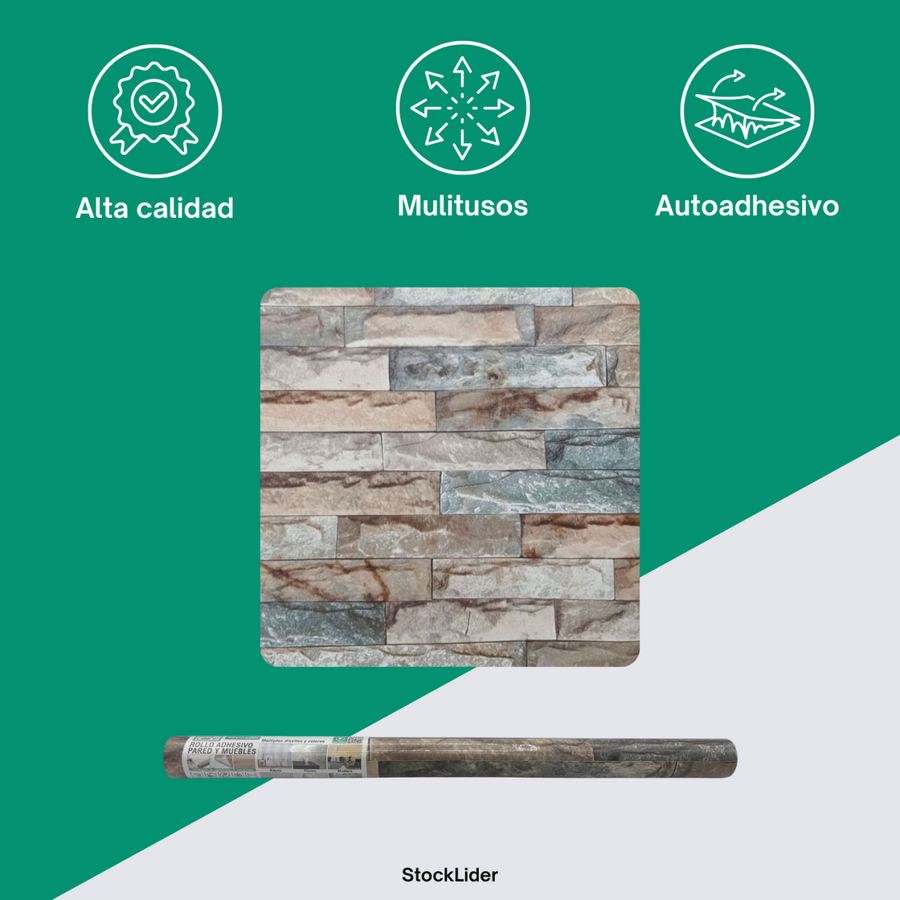 Rollo adhesivo para pared y muebles