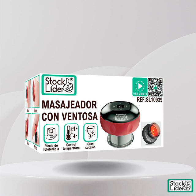 Masajeador con ventosa recargable