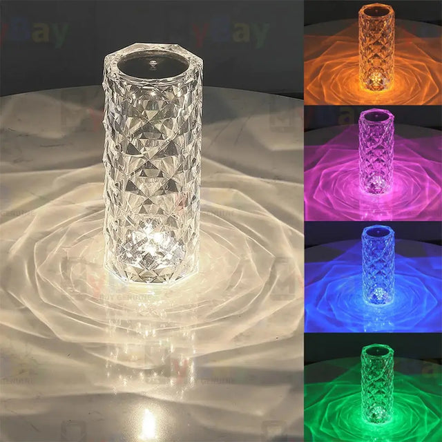 Lámpara de mesa LED diamante multicolor