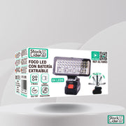 Foco LED solar con batería portátil