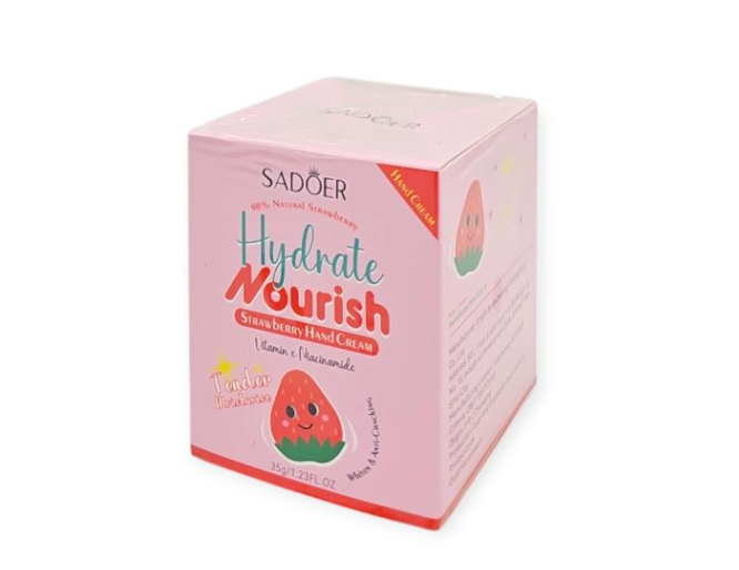 Crema de manos fresa con vitamina E