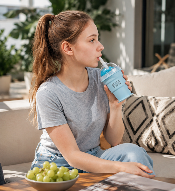 Vaso cubitera hielo 2 en 1 reutilizable