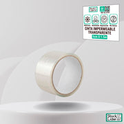 Cinta impermeable transparente para sellar