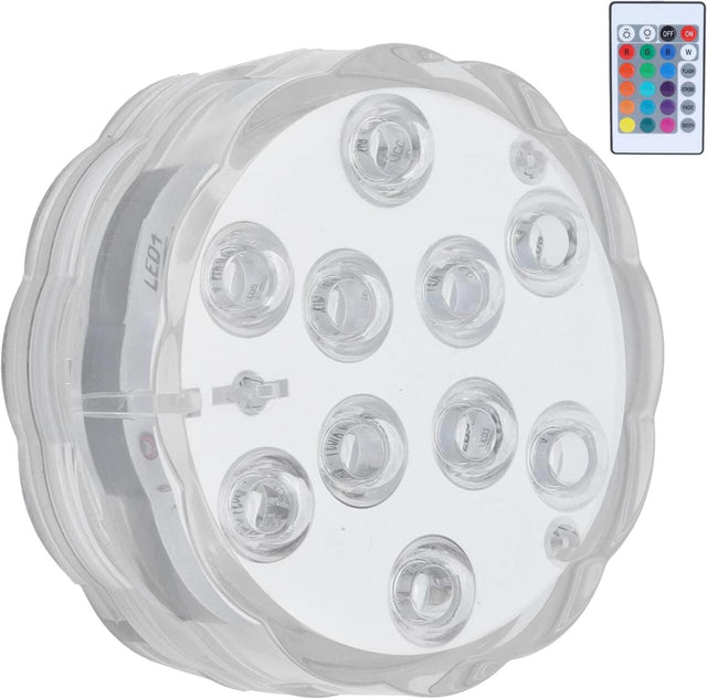 Luz RGB sumergible con mando