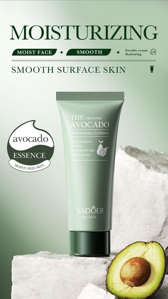 Limpiador facial de aguacate orgánico