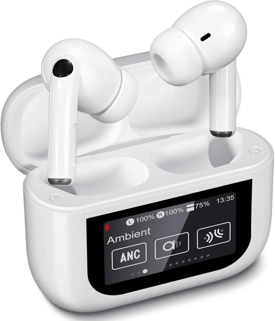 Auriculares Bluetooth 5.4 ANC con Pantalla