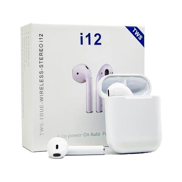 Auriculares Bluetooth TWS i12 inalámbricos