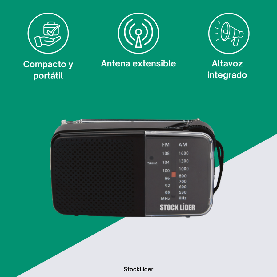 Radio AM FM portátil compacta