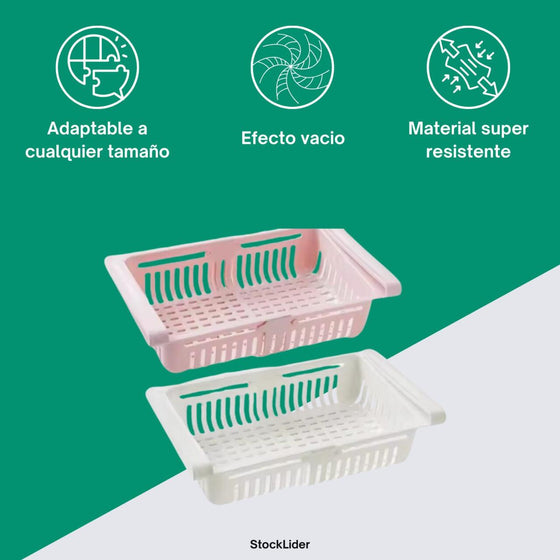 Bandeja de nevera ajustable y colgante