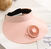 Gorra ventilador recargable con 3 velocidades