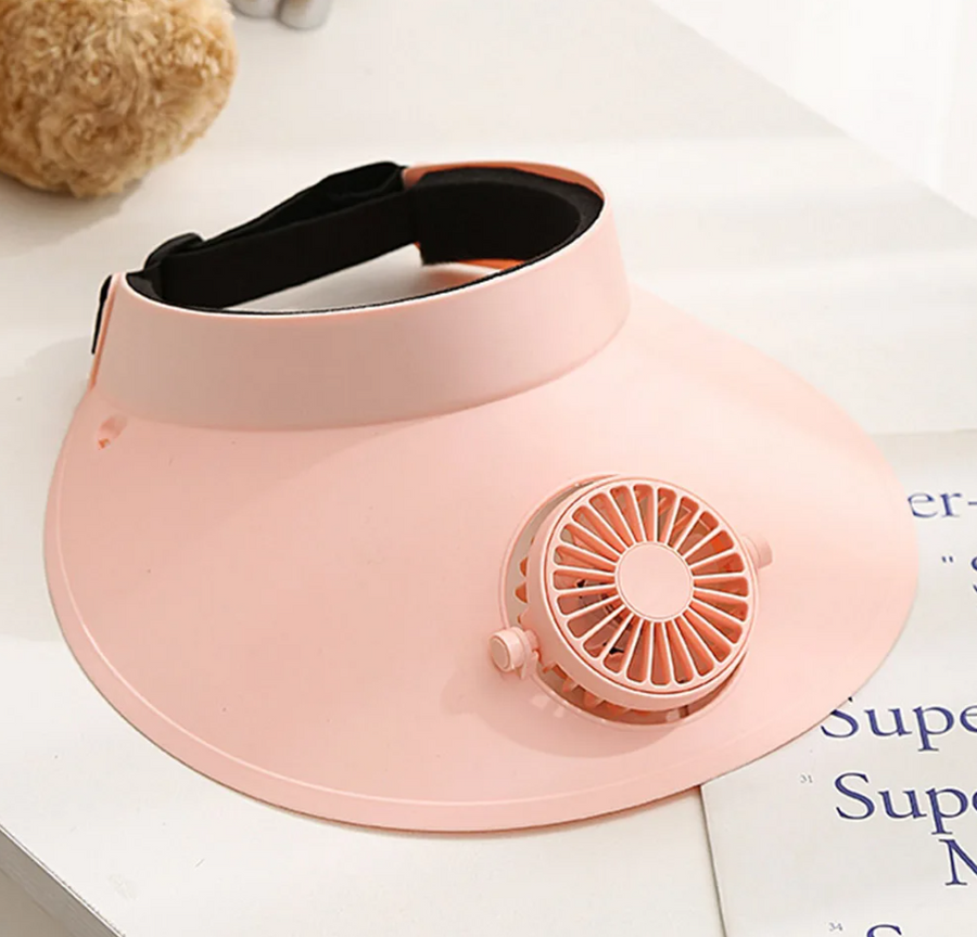 Gorra ventilador recargable con 3 velocidades