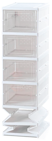 Zapatero 6 plantas plegable con puertas