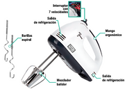 Batidor eléctrico de mano 7 velocidades