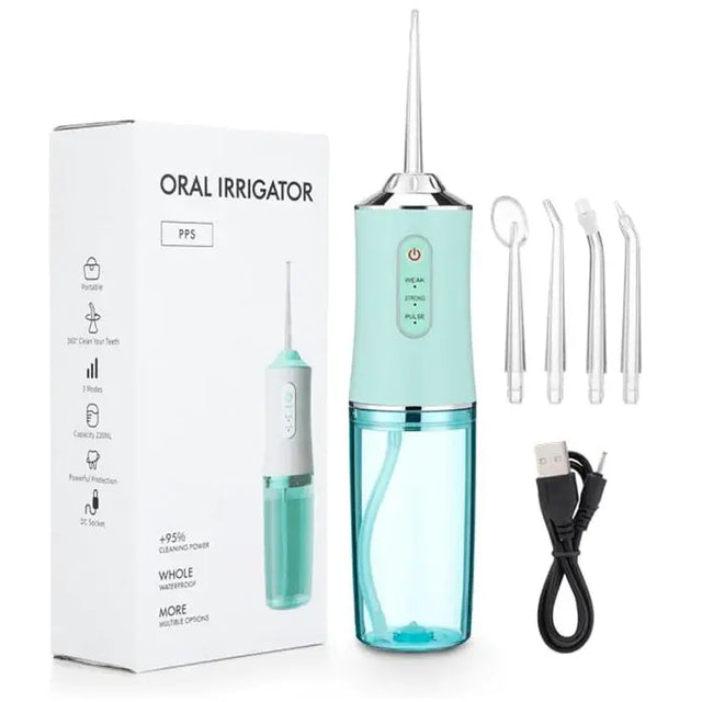 Irrigador bucal portátil recargable