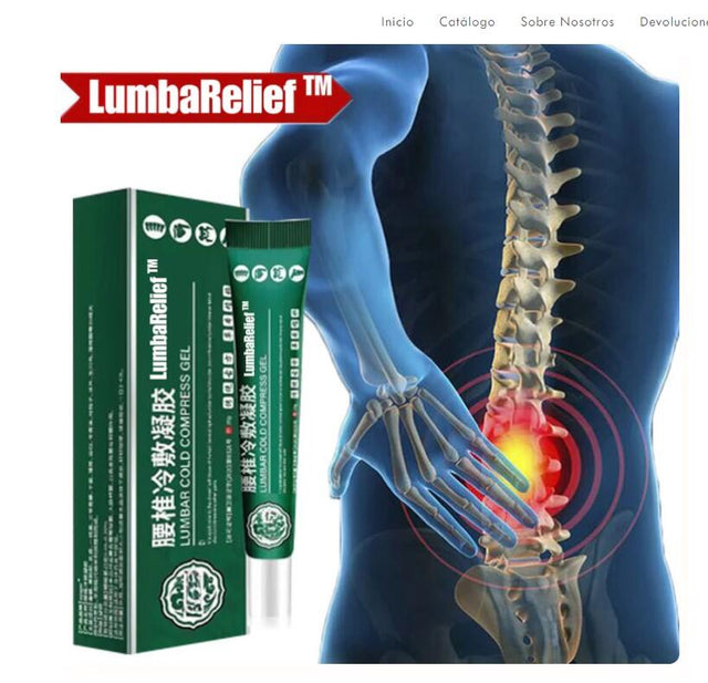 Gel lumbar refrescante para espalda