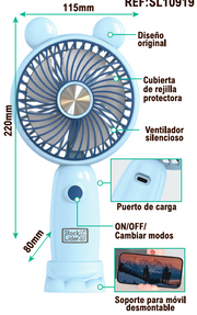 Ventilador portátil plegable USB