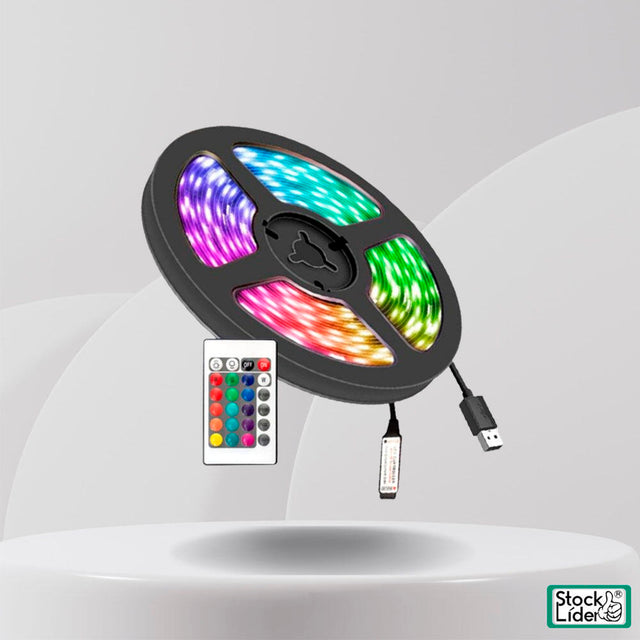Tira LED RGB 5m USB para ambiente