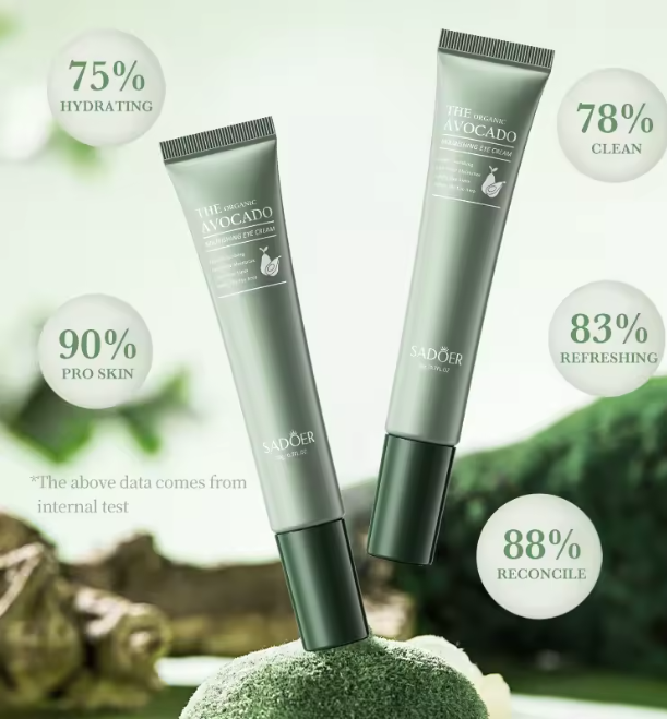 Crema de ojos de aguacate hidratante