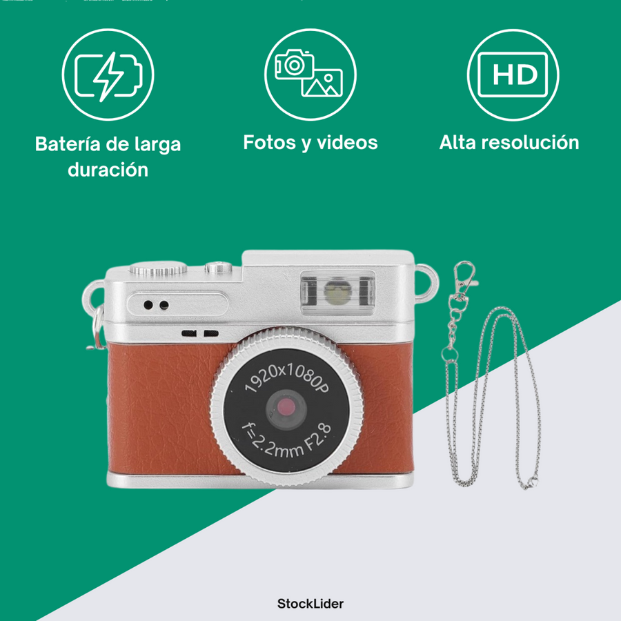 Mini cámara HD 720p compacta