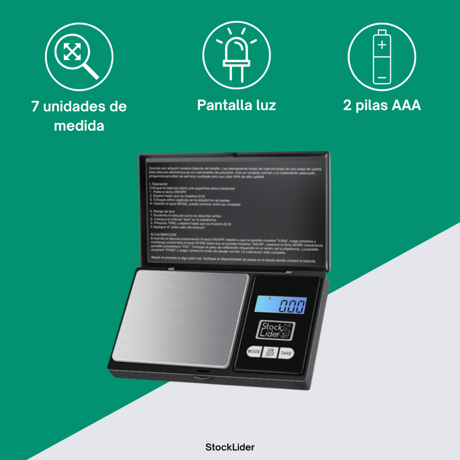 Balanza digital profesional de precisión