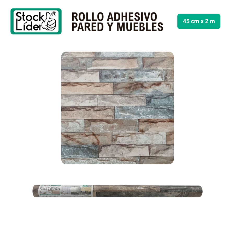 Rollo adhesivo para pared y muebles