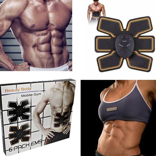 Estimulador muscular abdominal compacto