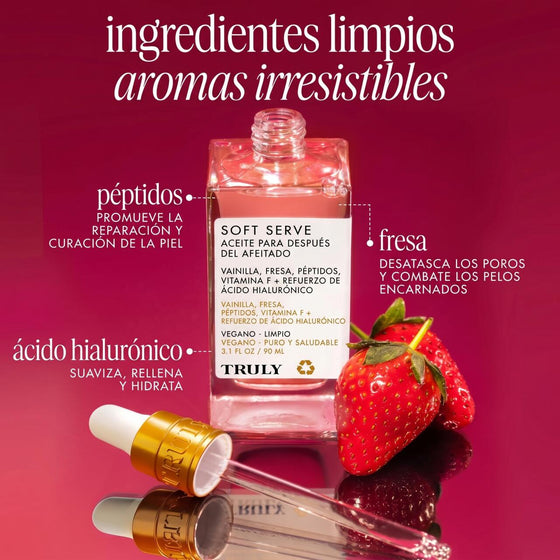 Aceite after shave para piel suave
