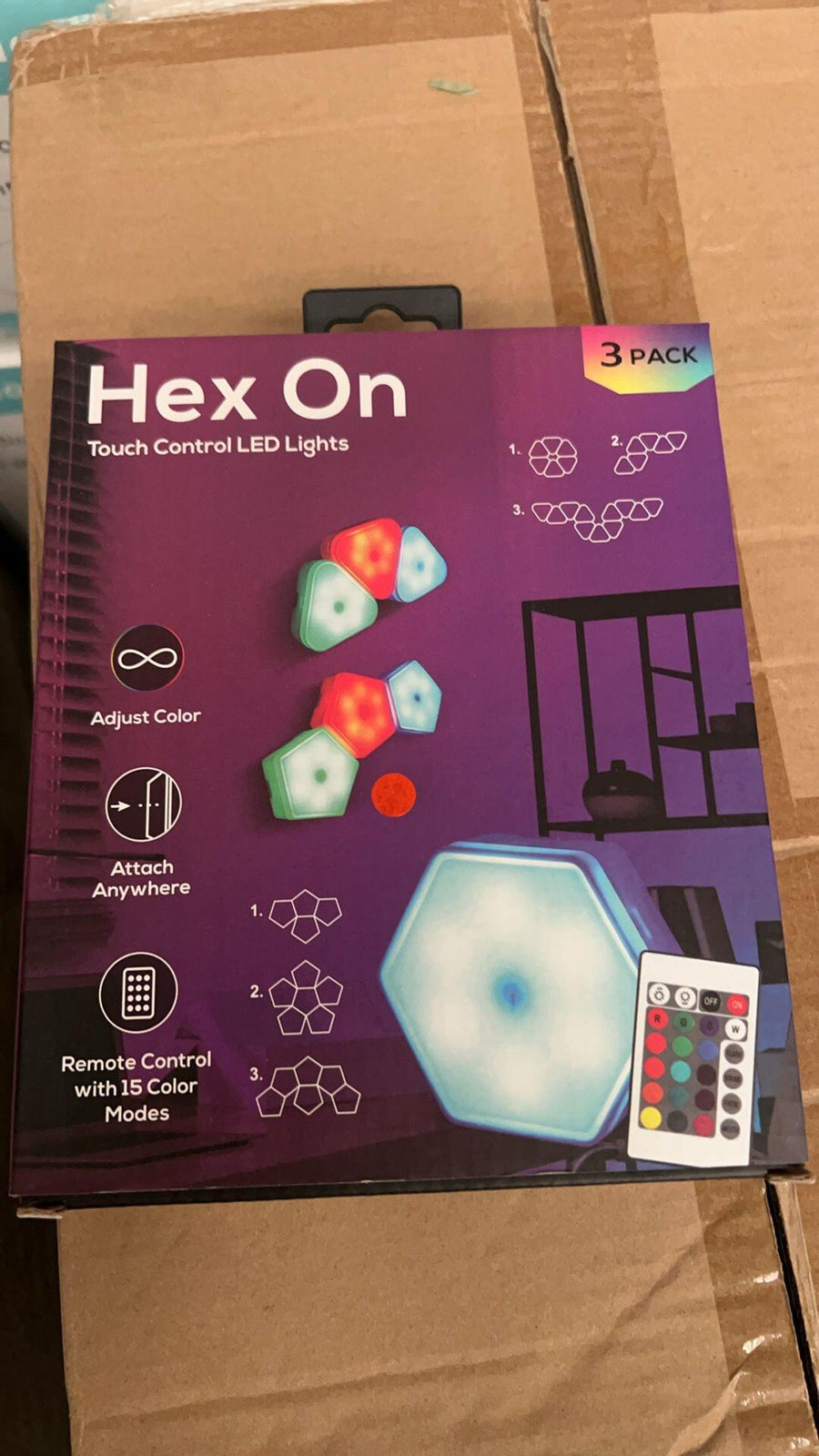 Luces Decorativas Hexagonales RGBW