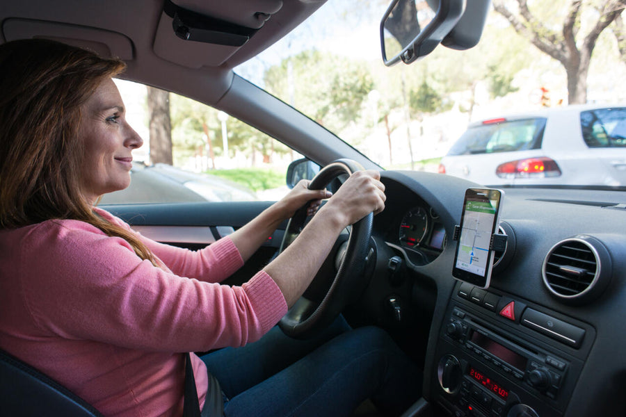 Soporte móvil coche rejilla 360°