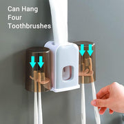 Soporte cepillo dientes con dispensador