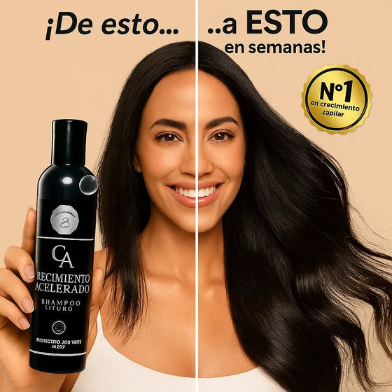 Champú crecimiento capilar con volumen