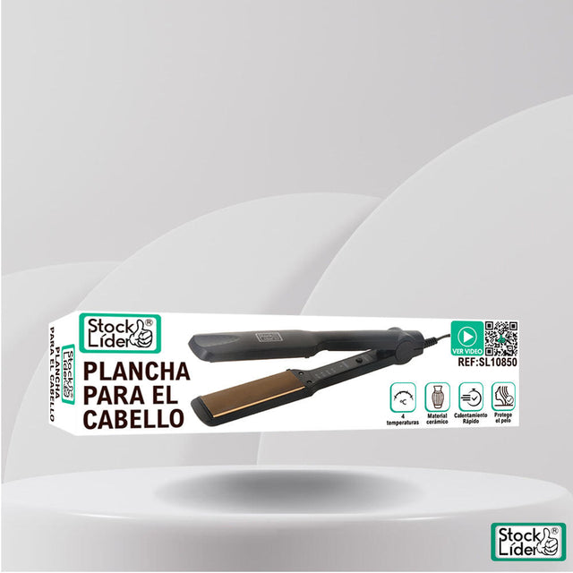 Plancha para el cabello de cerámica turmalina