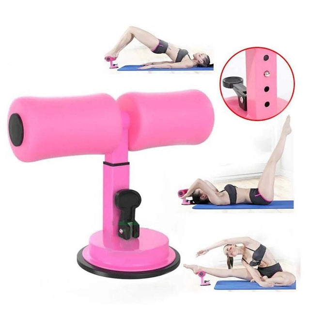 Soporte para abdominales ajustable en casa