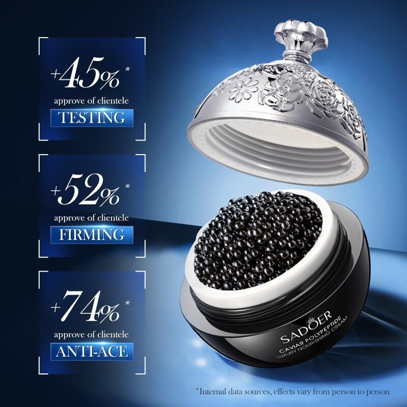 Crema antiarrugas con caviar y polipéptidos