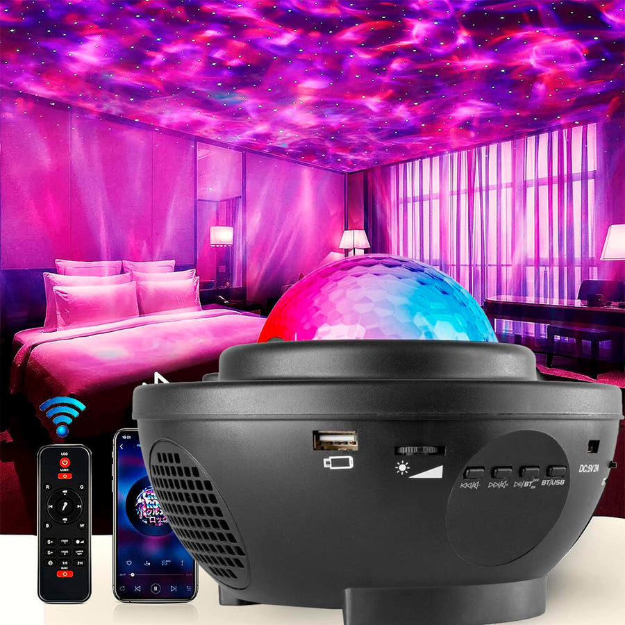 Proyector estrellas galaxia LED con Bluetooth