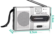 Radio AM FM portátil compacta