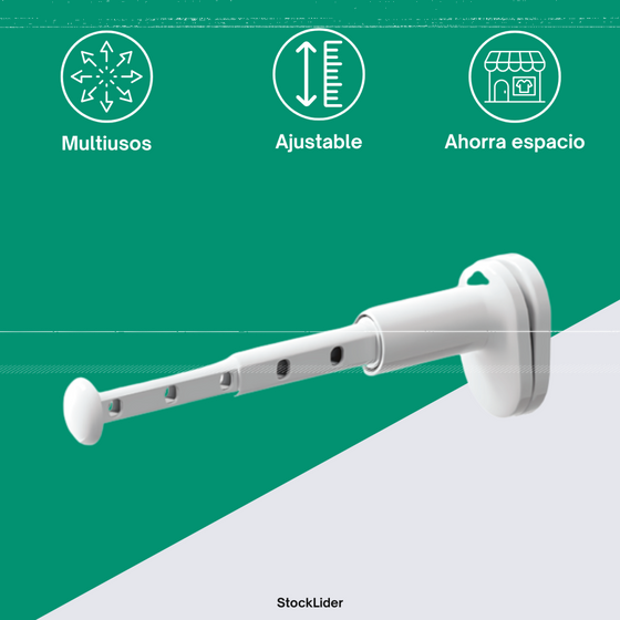 Perchero retráctil para ahorrar espacio